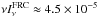 \hbox{$\nu I_{\nu}^{\rm FRC}\approx 4.5\times10^{-5}\,$}