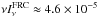 \hbox{$\nu I_{\nu}^{\rm FRC}\approx 4.6\times10^{-5}\,$}