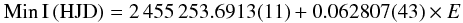 $$ {\rm Min\,I\,(HJD}) = 2\,455\,253.6913 (11) + 0.062807 (43) \times E $$