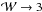 \hbox{$\mathcal{W} \rightarrow 3$}