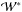 \hbox{$\mathcal{W^*}$}