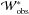 \hbox{$\mathcal{W^ *_{\rm obs}}$}