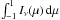 \hbox{$\int_{-1}^{1}I_{\nu}(\mu)\,\D\mu$}
