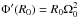 \hbox{$\Phi'(R_0)= R_0\Omega_0^2$}