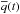 \hbox{$\overline{q}(t)$}