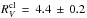 \hbox{$R_{V}^{\rm cl}\,=\,4.4\,\pm\,0.2$}