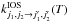 \hbox{$k^{\rm IOS}_{j_1,j_2 \to j_1',j_2'}(T)$}