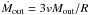 \hbox{${\dot{M}_{\rm out} = 3vM_{\rm out}/R}$}