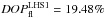 \hbox{$DOP^{\rm LHS1}_{\rm fl}=19.48\%$}