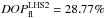 \hbox{$DOP^{\rm LHS2}_{\rm fl}=28.77\%$}