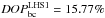 \hbox{$DOP^{\rm LHS1}_{\rm bc}=15.77\%$}