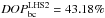 \hbox{$DOP^{\rm LHS2}_{\rm bc}=43.18\%$}