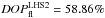 \hbox{$DOP^{\rm LHS2}_{\rm fl}=58.86\%$}