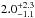 \hbox{$2.0^{+2.3}_{-1.1}$}