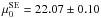 \hbox{$\mu^{\rm SE}_{0}=22.07 \pm 0.10$}
