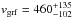 \hbox{$v_{\rm grf} = 460^{+135}_{-102}$}