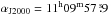 Mathematical equation: \hbox{$\alpha_{\rm J2000}=\rm 11^{h}09^{m}57\,\fs9$}
