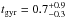 Mathematical equation: \hbox{$t_{\rm gyr}=0.7_{-0.3}^{+0.9}$}