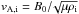 Mathematical equation: \hbox{$\vai = B_0/\!\sqrt{\mu \rho_{\rm i}}$}