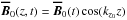 Mathematical equation: \hbox{$\Bo(z,t)=\Bo(t)\cos(k_{z_0}z)$}