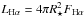 Mathematical equation: \hbox{$L_{\rm H\alpha} = 4 \pi R_\star^2 F_{\rm H\alpha}$}