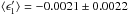 Mathematical equation: \hbox{$\langle\epsilon_1'\rangle=-0.0021\pm0.0022$}