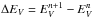 Mathematical equation: \hbox{$\Delta E_{V} = E_{V}^{n+1} - E_{V}^n$}