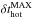 Mathematical equation: \hbox{$\delta t^{\rm MAX}_{\rm hot}$}
