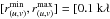 Mathematical equation: \hbox{$[r_{(u,v)}^{\min}, r_{(u,v)}^{\max}] = [0.1 ~{\rm{k}}\lambda$}