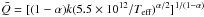 Mathematical equation: \hbox{$\bar{Q}=[(1-\alpha)k(5.5\times10^{12}/T_\mathrm{eff})^{\alpha/2}]^{1/(1-\alpha)}$}