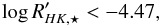 Mathematical equation: \begin{equation} \log{R'_{HK,\star}}<-4.47, \label{eq:Activity1} \end{equation}