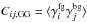 Mathematical equation: \hbox{$C_{ij,\mathrm{GG}} = \langle\gamma_i^\mathrm{fg}\gamma_j^\mathrm{bg}\rangle$}