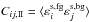 Mathematical equation: \hbox{$C_{ij,\mathrm{II}}=\langle\varepsilon_i^\mathrm{s,fg}\varepsilon_j^\mathrm{s,bg}\rangle$}