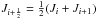Mathematical equation: \hbox{$J_{i+\frac{1}{2}} = \frac{1}{2}(J_i + J_{i+1})$}