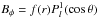 Mathematical equation: \hbox{$B_\phi=f(r)P_l^1(\cos\theta)$}