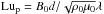 Mathematical equation: \hbox{${\rm Lu_p} = B_0 d/\sqrt{\rho_0\mu_0}\lambda$}