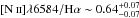 Mathematical equation: \hbox{$\NII\lambda6584/{\rm H}\alpha \sim 0.64^{+0.07}_{-0.07}$}