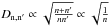 Mathematical equation: \hbox{$D_{\rm n,n'} \propto \sqrt{\frac{n+n'}{ n n'}} \propto \sqrt{\frac{1}{n}}$}
