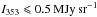 \hbox{$I_{353}\leqslant 0.5\,\mathrm{MJy\,sr^{-1}}$}