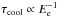 \hbox{$\tau_{\rm cool} \propto E^{-1}_{\rm e}$}