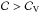 \hbox{${\cal C} > {\cal C}_{\rm V}$}