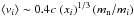 \hbox{$ \langle v_i\rangle \sim 0.4c\;(x_i)^{1/3}\left(m_{\rm n}/m_i\right)$}