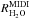 \hbox{$R_{\rm H_2O}^{\rm MIDI}$}