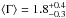 \hbox{$\langle\Gamma\rangle = 1.8^{+0.4}_{-0.3}$}