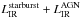 \hbox{$L_{\rm IR}^{\rm starburst}+L_{\rm IR}^{\rm AGN}$}