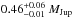 \hbox{$0.46^{+0.06}_{-0.01}~M_{\rm Jup}$}