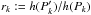 \hbox{$r_k:=h(P_k')/h(P_k)$}
