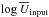 \hbox{$\log \overline{U}_{\rm input}$}
