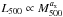 \hbox{$L_{500} \propto M^{a_{\rm x}}_{500}$}