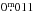 \hbox{${0\fm011}$}
